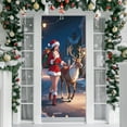 thumbnail image 1 of DAMAI Merry Christmas Door Cover,71" x 35" Front Door Backdrop Banner Merry Christmas Hanging Cover,Xmas Door Hanging Covers Photo Booth Props for Winter Party Decorations Supplies, 1 of 7