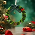 thumbnail image 1 of DAMAI Mini Christmas Ornaments, Boho Christmas Green Plushes Small Wreath Small Tree Pendant Christmas Tree Decorations for Christmas Tree Decorating and Holiday Festivities, 1 of 6