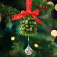 thumbnail image 1 of DAMAI Mini Christmas Ornaments, Boho Christmas Green Plushes Small Wreath Small Tree Pendant Christmas Tree Decorations for Christmas Tree Decorating and Holiday Festivities, 1 of 6
