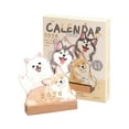 thumbnail image 1 of DAMAI Mini Dog Desktop Calendar 2026 With Wooden Base, Cute 3D Dog & Cat Cartoon Design, Multi-Functional Writable Mini Desk Calendar for Home & Office (dog), 1 of 9