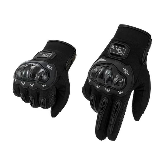 DAMAI Motorcycle Gloves for Men and Women,Full Finger Touchscreen, Breathable and Hard Knuckle Protection for BMX ATV MTB Riding,Mountain Biking, Dirt Riding, Road Racing, Cycling