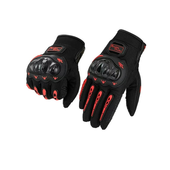 DAMAI Motorcycle Gloves for Men and Women,Full Finger Touchscreen, Breathable and Hard Knuckle Protection for BMX ATV MTB Riding,Mountain Biking, Dirt Riding, Road Racing, Cycling