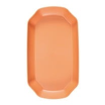 DAMAI Octagonal Plastic Tray,Plastic Decorative Tray for Ottoman,11.5 in Heavy Duty Rectangular Platters,Kitchen Counter, Living Room, Outdoor Lacquer Tray for Entertaining