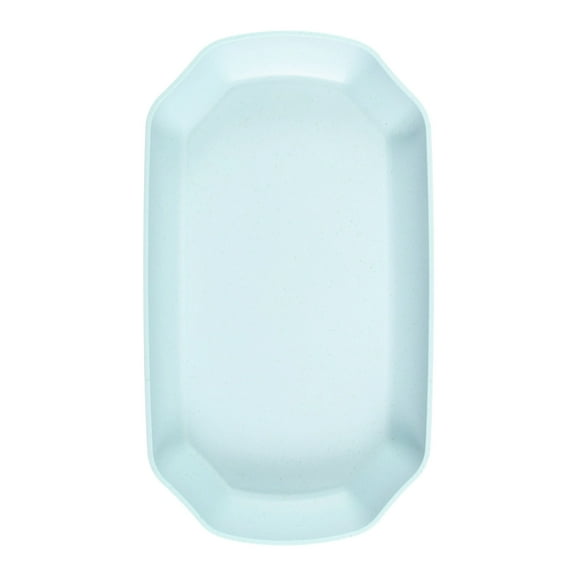 DAMAI Octagonal Plastic Tray,Plastic Decorative Tray for Ottoman,11.5 in Heavy Duty Rectangular Platters,Kitchen Counter, Living Room, Outdoor Lacquer Tray for Entertaining