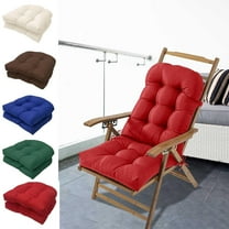 DAMAI Outdoor/Indoor Chair Cushions,19" X 19"U-Shaped Patio Chair Cushions,Navy Tufted Seat Cushions Water-Resistant Fabrics for Patio Garden Lawn