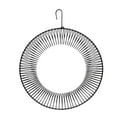 thumbnail image 1 of DAMAI Peanut Wreath Bird Feeder,Squirrel or Chipmunk Proof Feeder,Solid Steel Durable Whole Peanut Wild Bird Feeder with Hanging Hook, Rust & Waterproof Bird Feeders,Black, 1 of 5