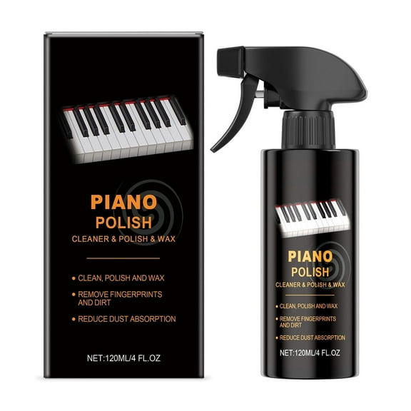 DAMAI Piano Shine Polish & Cleaner,Clean, Polish, Wax & Protect Glossy Pianos & Surfaces,Remove Fingerprints and Stains, and Enhance the Brightness of the Wood or Lacquer Finish, 4 Fl Oz