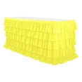 thumbnail image 1 of DAMAI Pink Table Skirt Tutu Ruffled Tablecloth for Rectangle Table,Birthday Party Cake Dessert Decorations,6FT Tutu Table Skirt for Birthday, Shower, Wedding & Gradient Table Decorations, 1 of 6