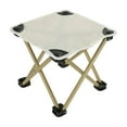 thumbnail image 1 of DAMAI Portable Camping Stool, Folding Stools Portable Ottoman Aluminum Alloy Lightweight Collapsible Stool, Under Desk Foot Rest at Work for Long Flight, Home and Office Outdoor Hiking Fishing(White), 1 of 6
