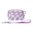 thumbnail image 1 of DAMAI Portable Waterproof Wristlet Pouch With Clear Card Slot - Plaid Series, 1 of 5