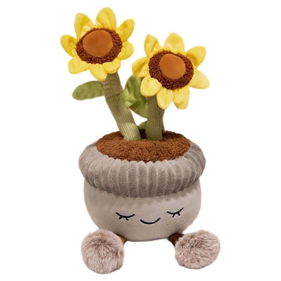 DAMAI Potted plant-shaped plush toy decorations,Plants PlushToy，Desk Room Home Office Decor
