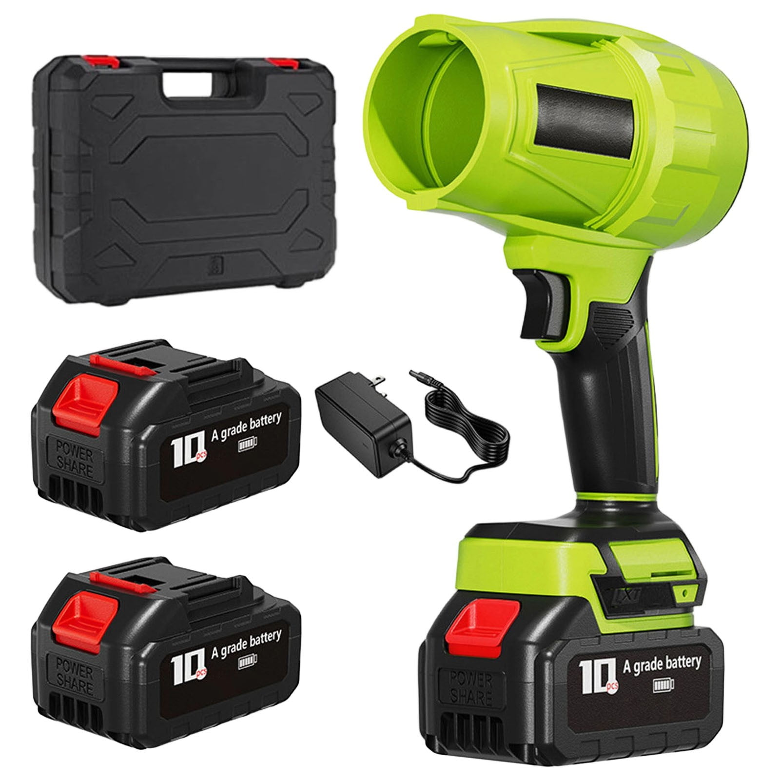 DAMAI Pro Blower, Leaf Blower Cordless with Battery and Charger, 1000g Blowing Force, 1200 CFM Airflow, 50 Minutes Runtime, for Yard/Car/Lawn Cleaning, Drying & Snow Removal