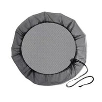 DAMAI Rain Barrel Screen,Polyester Rain Barrel Mesh Cover,Black Rain Water Collection Bucket Netting Cover with Adjustable Drawstring for Prevents Mosquitoes Leaves Debris Rain Barrels(43.3 in)