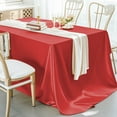thumbnail image 1 of DAMAI Rectangle Red Satin Tablecloth,102 x 58 Inch Overlay Satin Table Cover Rectangle Bright Silk Tablecloth Smooth Fabric Table Decoration,Bright Smooth Silk Table Cover for Wedding Party Events, 1 of 6