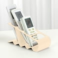 thumbnail image 1 of DAMAI Remote Control Holder, 4 Compartments TV Remoter Caddy Desktop Organizer Holder Storage Fits TV Remotes, Media Controllers, Office Supplies, 1 of 6