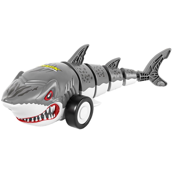 DAMAI Remote Control Shark Car Toys,Cars Simulation Shark with Cool Light, 360° Stunt Drift & Most Terrains,Outdoor Toys for Birthday Gift(Gray)