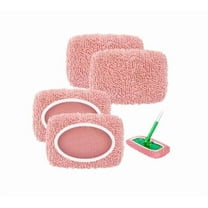 DAMAI Reusable Mop Pads Compatible with Sweeper,Mop Refill Pads for Home,Replacement Mops Heads for Wet Dry Sweeping Household Tile Laminate Hardwood Floor Cleaning Home