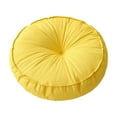 thumbnail image 1 of DAMAI Round Floor Pillow, Memory Foam Floor Cushions for Adults,Large Round Meditation Pillow for Tea Home Couch Chair Bed Car, 17 x 17 Inches (Yellow), 1 of 7