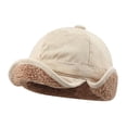 thumbnail image 1 of DAMAI Russian Trapper Ushanka Hat Eskimo Warm Pilot Cap Hats Earflaps Baseball Cap Visor Dad Hat for Outdoor Skiing, 1 of 6