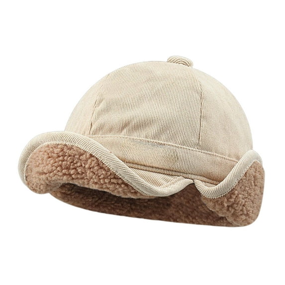DAMAI Russian Trapper Ushanka Hat Eskimo Warm Pilot Cap Hats Earflaps Baseball Cap Visor Dad Hat for Outdoor Skiing