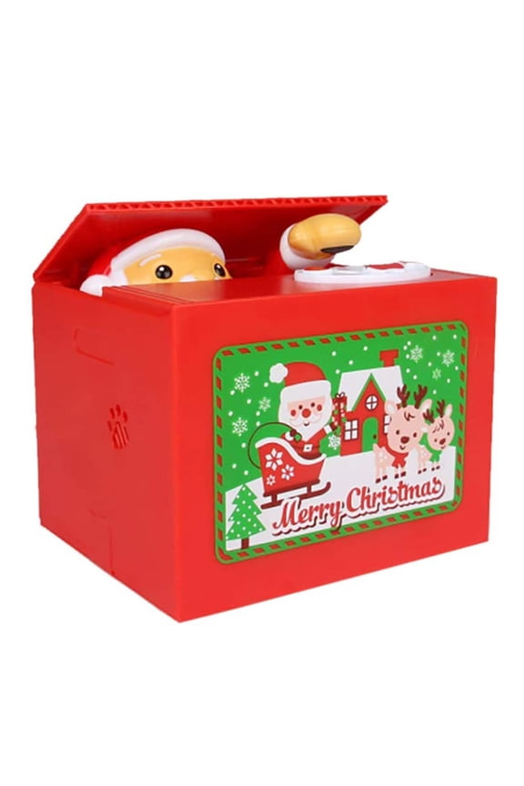 Santa Piggy Bank, 2026 Cute Fun Santa Saving Money Box with Music, Christmas Coin Cash Money Counter Saving Can, Piggy Bank Great Gift For Money Savingy