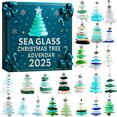thumbnail image 1 of DAMAI Sea Glass Christmas Tree Advent Calendar, 24 Days of Ocean Themed Holiday Surprises, Handmade Acrylic Miniature Ocean Treasures, Holiday Surprises for Xmas Tree Hanging Ornaments, 1 of 3