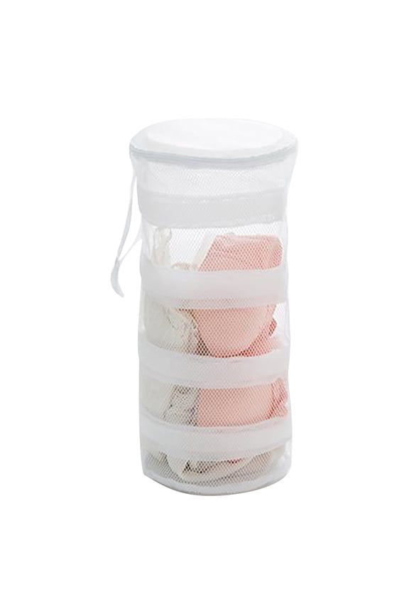 Shoe Washing Machine Round Net Bag, Honeycomb Mesh Laundry Bags with Zipper, Durable Reusable Shoe Cleaning Protective Pouch for Sneakers Running Shoes Socks Delicates Home Laundry Washing