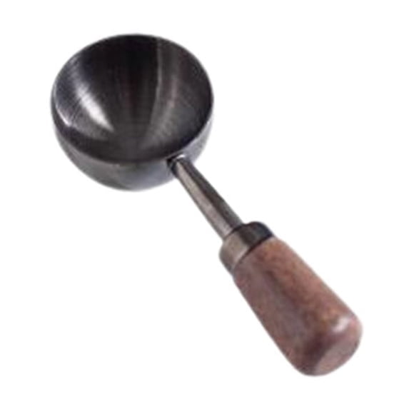 DAMAI Short handle-Coffee Scoop Vintage Coffee Measuring Spoon,Stainless Steel Coffee Spoon With Nature Walnut wood Handle,Kitchen Utensil Loose Tea Spoon Perfect for Coffee Tea