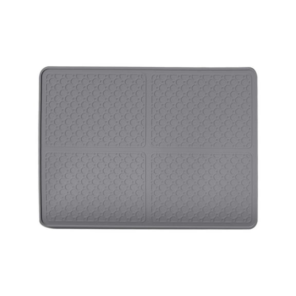 DAMAI Silicone Mat 28" x 20" Place Mats, Heat Resistant Mat for Kitchen Countertop Protector, Thick Placemats Washable Silicone Mats for Kitchen Counter Mat Dining Table Mat(Quarter, twill and round)