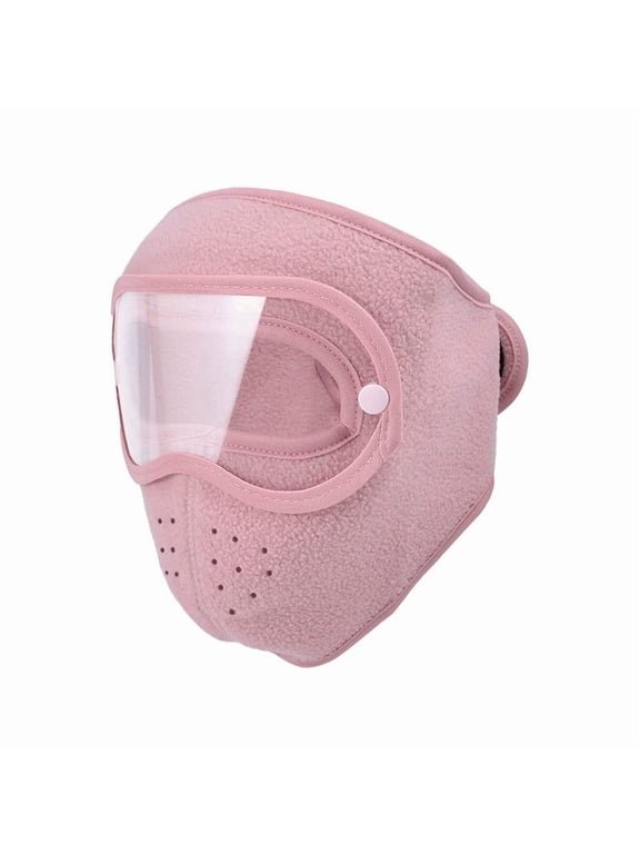 Ski Full Face Mask Windproof Fleece & Neck Warmer - Cold Weather Balaclava with Visor for Running Skiing Hiking Cycling Snowboarding Ice Skating