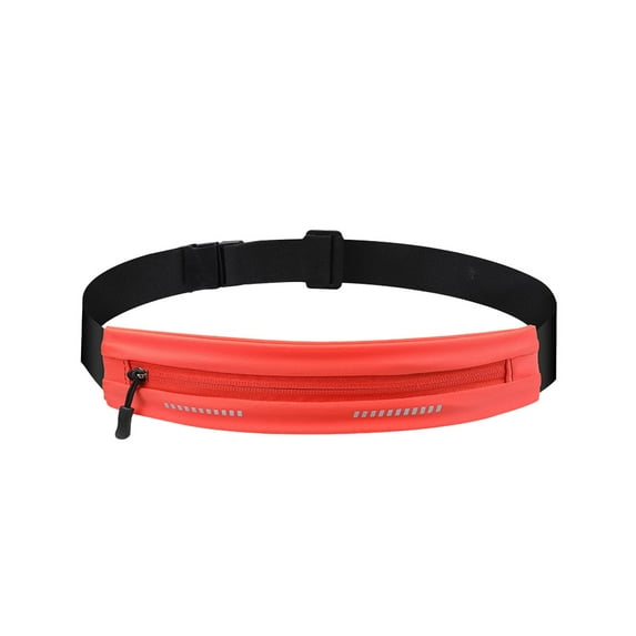 DAMAI Slim Running Belt Fanny Pack, Exercise Waist Pack for Women and Men, Runners Fanny Pack Phone Holder, Waist Belt for Workout Jogging Hiking Cycling, Money Belt Running Gear Accessories (Orange)