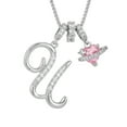 thumbnail image 1 of DAMAI Sliver 3-Layering Initial A-Z Letter Pendant Necklaces, 26 Letters and Hearts Pendant, Personalized Heart Dainty Birthday Necklace Gifts for Women, 1 of 5