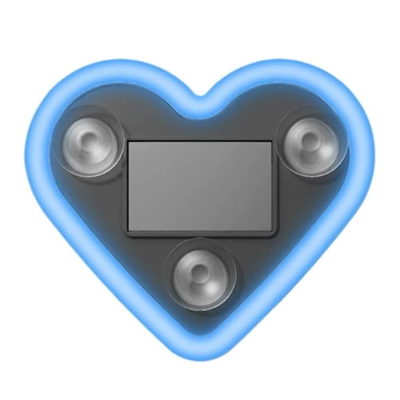 DAMAI Solar-Powered Heart-Shaped LED Neon Love Atmosphere Light, Solar Powered lED Neon Light, Ip65 Waterproof, Switchable Modes, Romantic Car, Outdoor Decor, for Couples