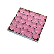 DAMAI Soy Wax Tea Lights Candles 50Pack, Soy Tealight Candles-Long Burning,Paraffin-Free, Romantic Love Sweet Scented Burn Tea Lights Votive Candles Bulk for Home Dinner, Weddings