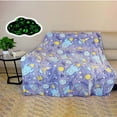 thumbnail image 1 of DAMAI Space Toys Gifts for Boys Girls - Glow in The Dark Galaxy Blanket Christmas Birthday Valentine's Day Easter Present for Child Star Planet Spaceship Throw Xl, 1 of 6