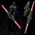 thumbnail image 1 of DAMAI Spark Effect Sword, Retractable 7 Light Color Sword, 2 in 1 Dueling Swords RGB Double-Blade with Sound Effects & Fingertip Rotation for Rave, Display, 1 of 9