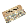 thumbnail image 1 of DAMAI Spring Flower Coir Welcome Mat Outdoor, Non Slip Durable Doormat with Daisy Flower Design, Front Door Mat for Entrance Home Porch Entryway Spring Summer Decor Housewarming Gift, 1 of 8