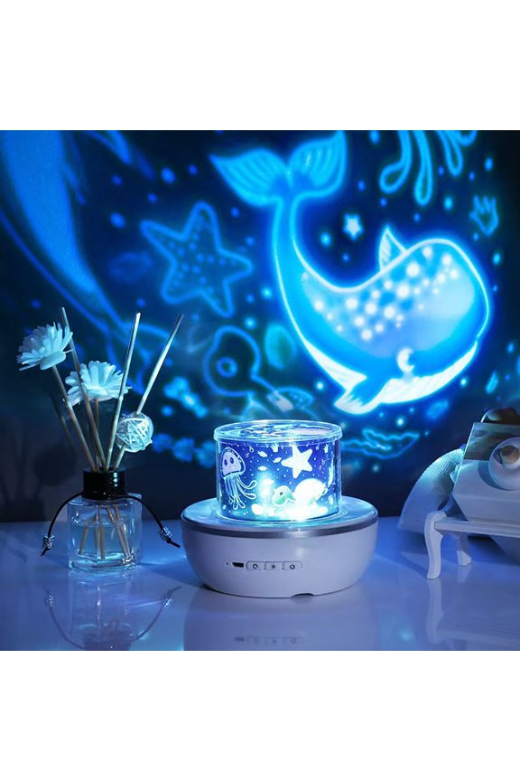 Star Projector Night Light, Rotating Nebula Galaxy Projection Lamp with Rotating LED Design & Ceiling Light Show, Bedroom Decor for Romantic Atmosphere Home Gift