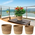 thumbnail image 1 of DAMAI Straw Weaving Flower Plant Basket,Decorative Straw Woven Flower Basket Indoor Plant Holder for Home Compact Design for Room Office for Dried Flowers, 1 of 3