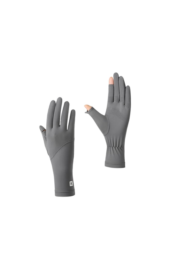 Thin Sun UV Protection Driving Gloves for Women,Half Finger Summer Hand Protection Gloves for Hiking Cycling Golfing Riding