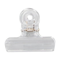 DAMAI Transparent Acrylic Clips,Plastic Chip Bag Clips,Perfect for Food Bags File Photo Art Crafts,for Kitchen Office(1Pcs,L)