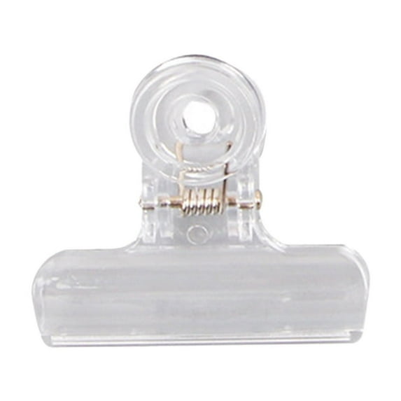 DAMAI Transparent Acrylic Clips,Plastic Chip Bag Clips,Perfect for Food Bags File Photo Art Crafts,for Kitchen Office(1Pcs,L)