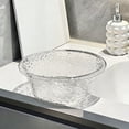 thumbnail image 1 of DAMAI Transparent Household Basin, Round Thickened PET Plastic Laundry Tub with Glacier Pattern & Large Capacity, Heavy Duty Wash Basin for Kitchen Bathroom Cleaning Soaking Daily Use, 1 of 6