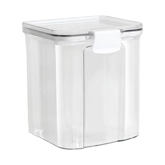 DAMAI Transparent Plastic Sealed Jar That,Stackable Kitchen Fridge Storage Tank Cereal Jars with Airtight Lid for Dry Food Flour & Sugar Kitchen Food