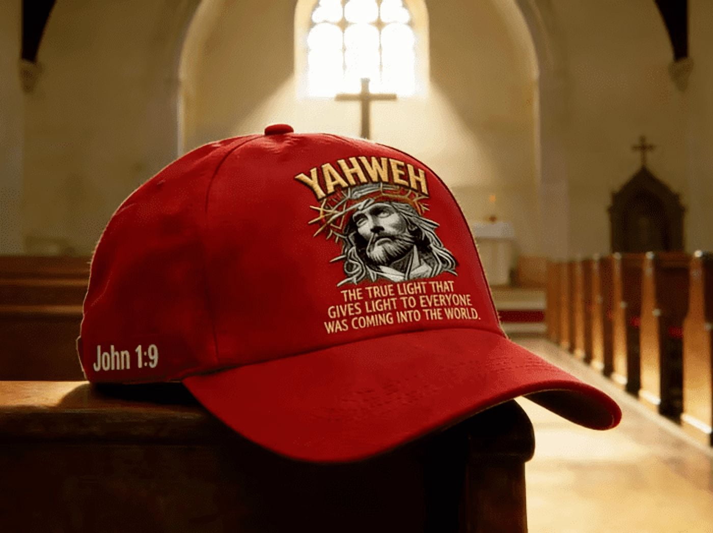 Religious Cap DAMAI The True Light Faith Commemorative Cap, Christian Baseball Cap ...