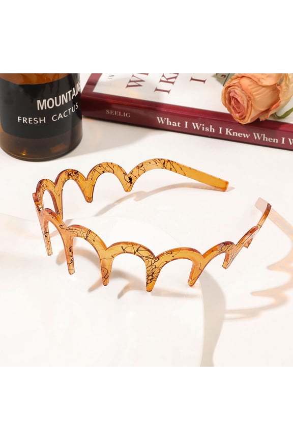 U Shape Fashion Tooth Hair Comb Headband,Reversible Tooth Hair Comb Headband Non Slip,Reverse Korean Voluminous Headband with Teeth for Women Gifts