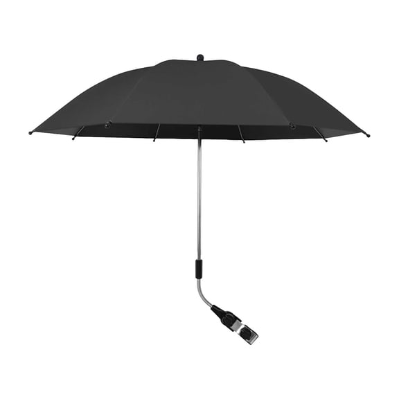 DAMAI UPF50+ Universal Sun Umbrella, Adjustable Clip On Parasol with Anti UV Shade Canopy & Adjustable Design, Strollers Camping Carts Wagon Outdoor Walking Use