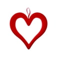 thumbnail image 1 of DAMAI Valentine's Day Flocked Heart Wreath, 9.8 Inch 3D Heart Hanging Ornament for Tree Wreath Door Home Window Valentine's Day Wedding Holiday Decor, 1 of 8