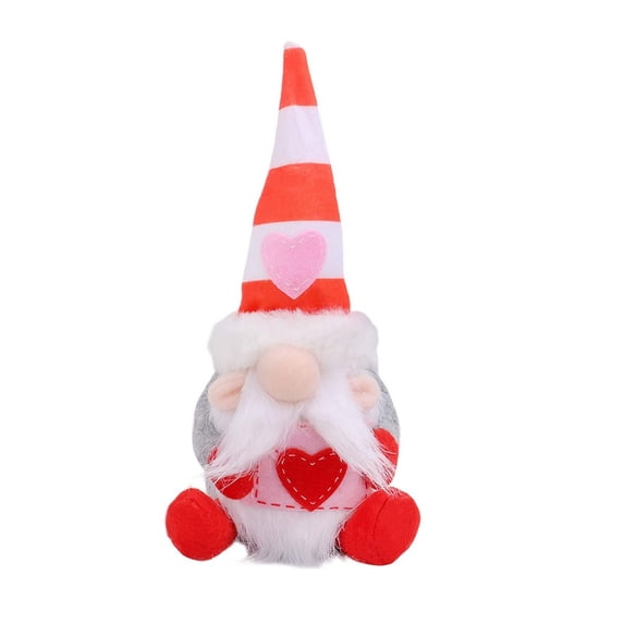 DAMAI Valentine's Day Gnomes Plush Decor, Mr & Mrs Couple Plush Dolls Gifts for Her,Love Theme Valentine Dwarf Ornaments
