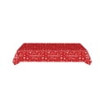 thumbnail image 1 of DAMAI Valentine's Day Plastic Tablecloth Love Heart Romantic Rectangular Table Cloths Red White Tablecovers for Valentines Wedding Engagement Anniversary Galentines Mother's Day Party Decorstions, 1 of 6